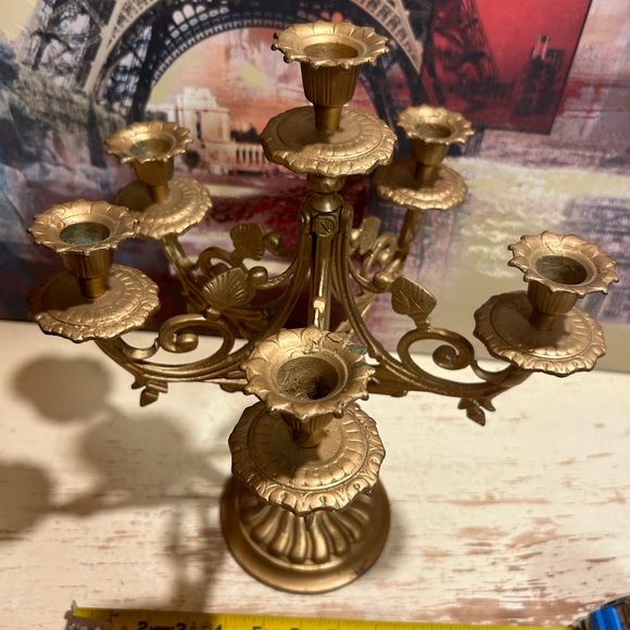 Vintage Victorian candelabra HEAVY - Picture 11 of 13